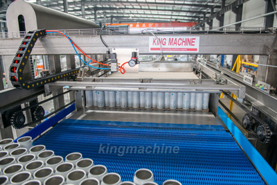 Can de-palletizer Can de-palletizer